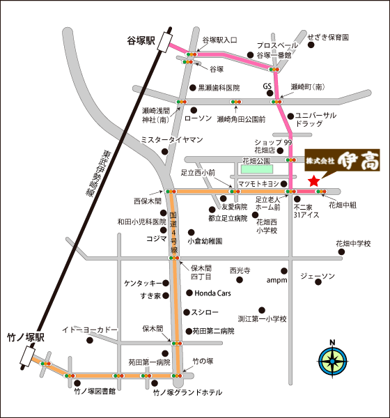 株式会社伊高 地図